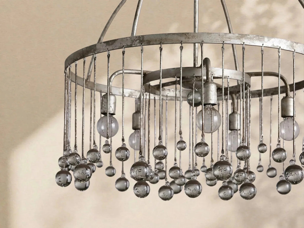 Aubrey Crystal Ball Round Chandelier 5 Light / 8 Light - lampmodern