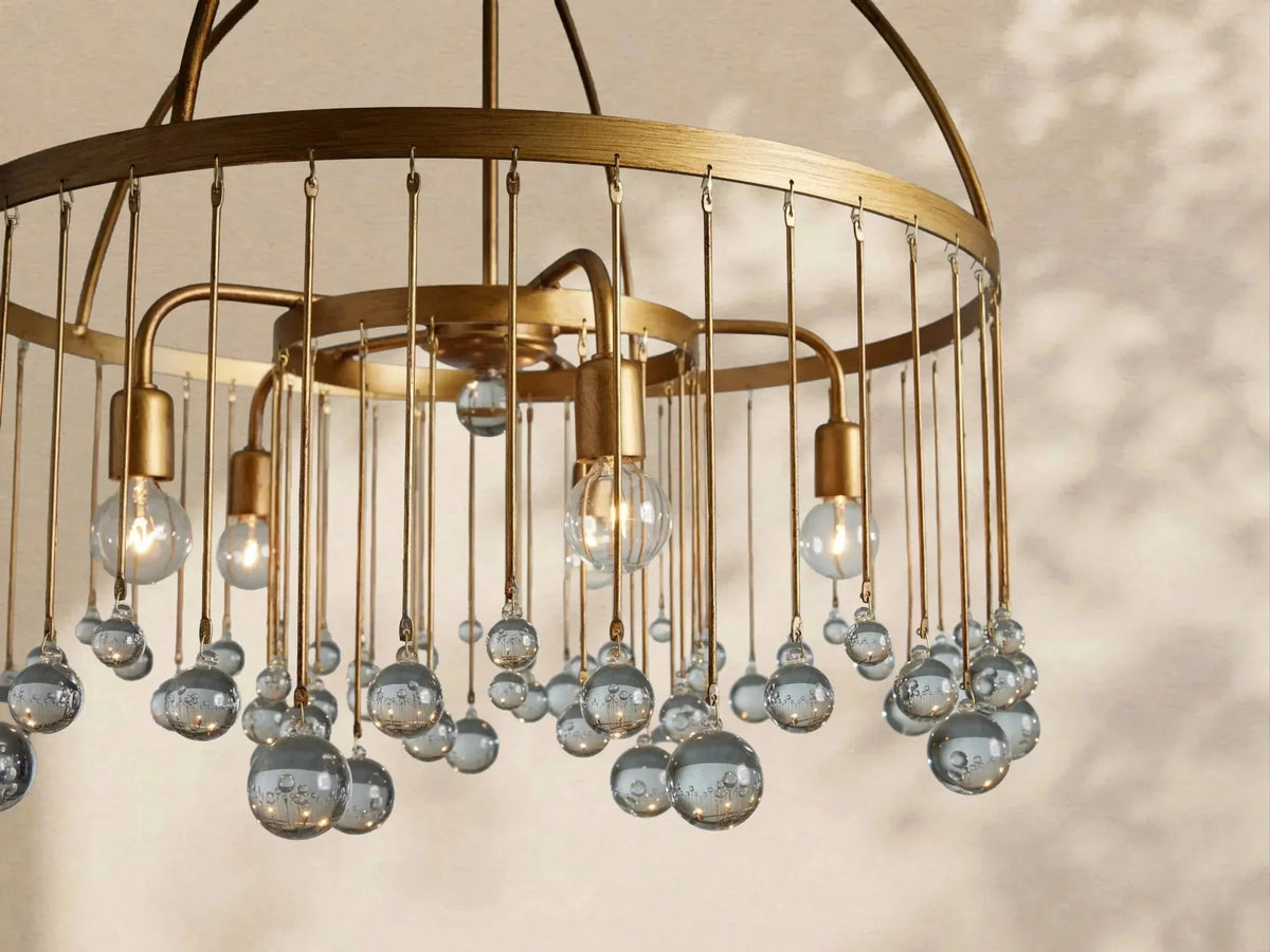 Aubrey Crystal Ball Round Chandelier 5 Light / 8 Light - lampmodern