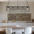 Aubrey Rectangular Chandelier 47''60'' - lampmodern