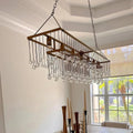 Aubrey Rectangular Chandelier 47''60'' - lampmodern