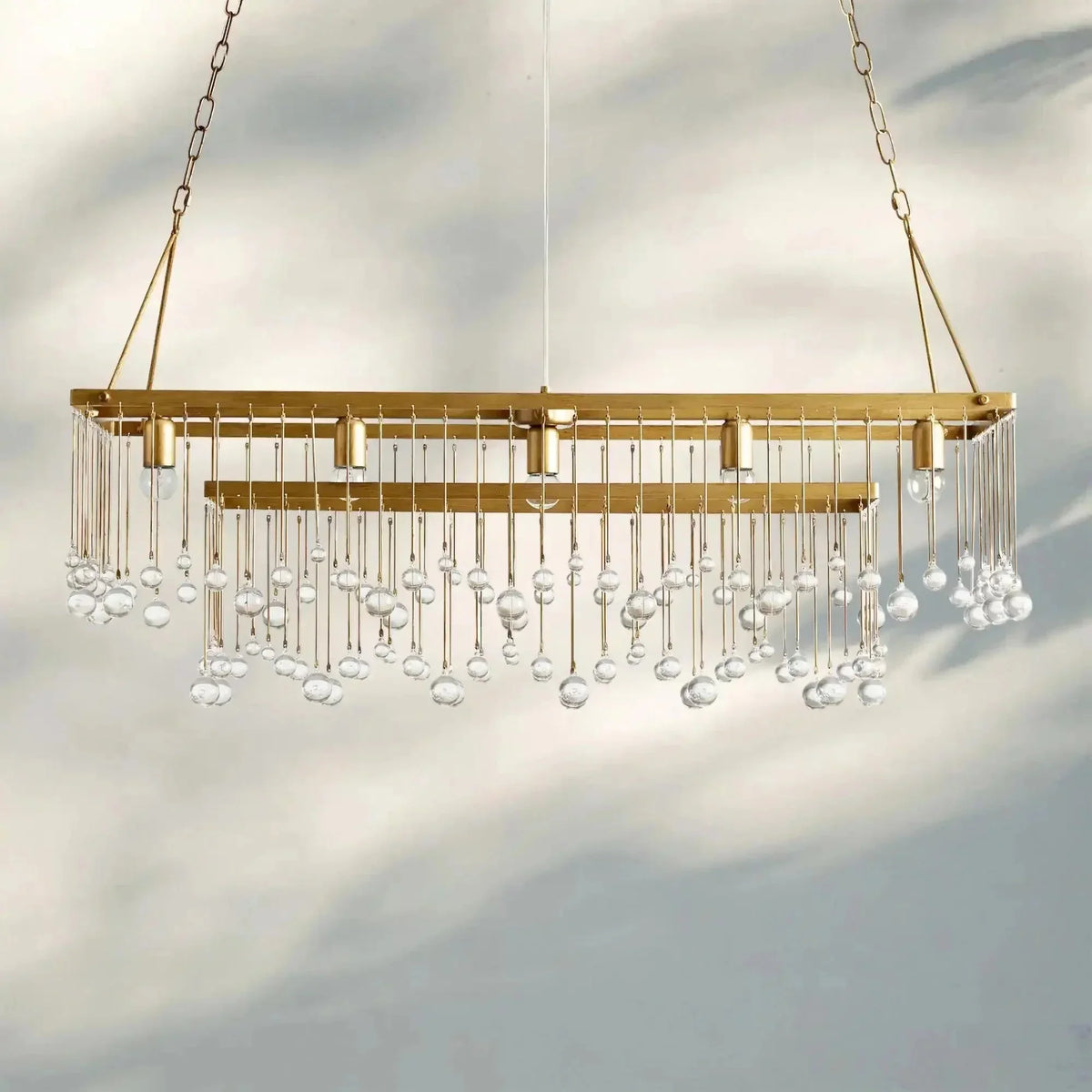 Aubrey Rectangular Chandelier 47''60'' - lampmodern