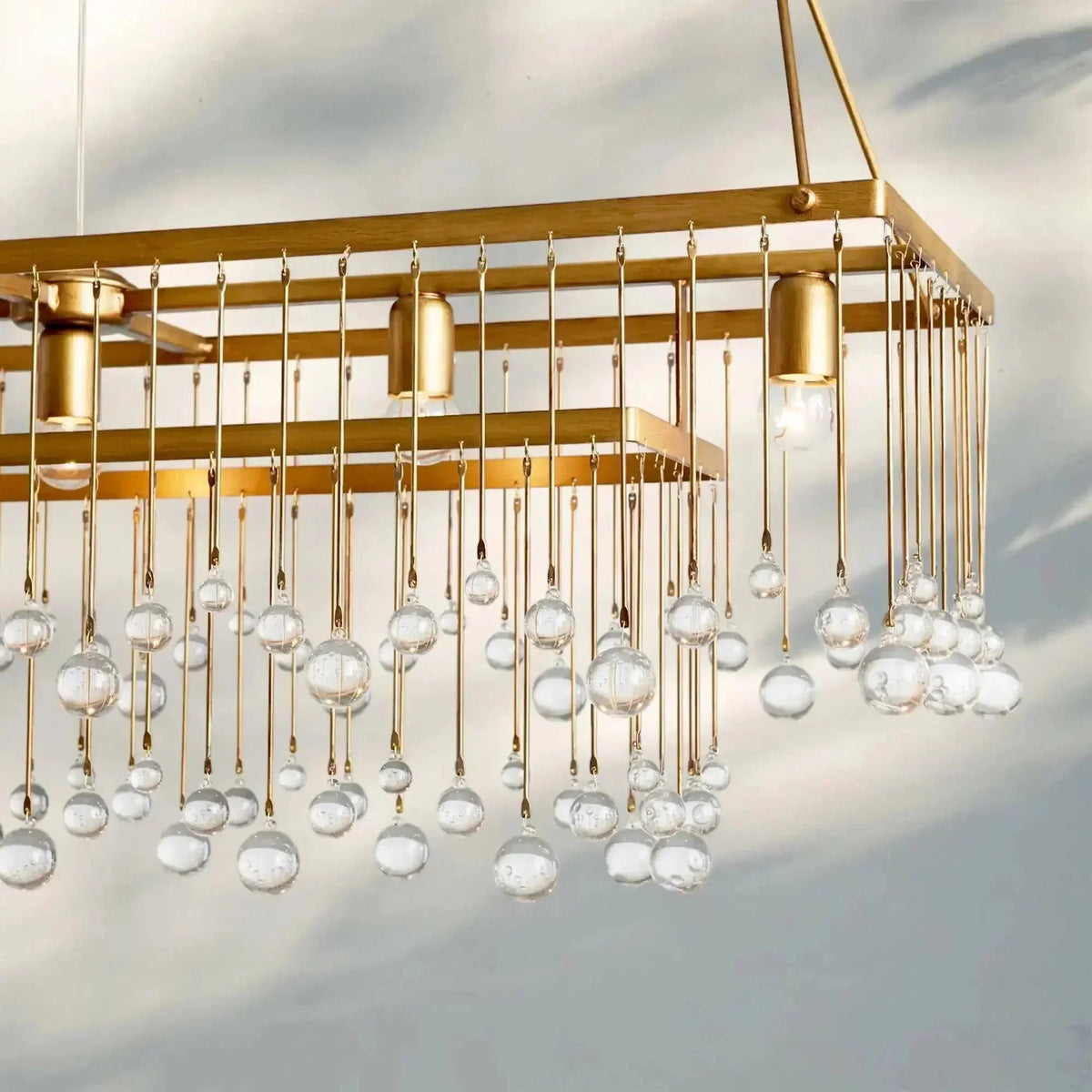 Aubrey Rectangular Chandelier 47''60'' - lampmodern