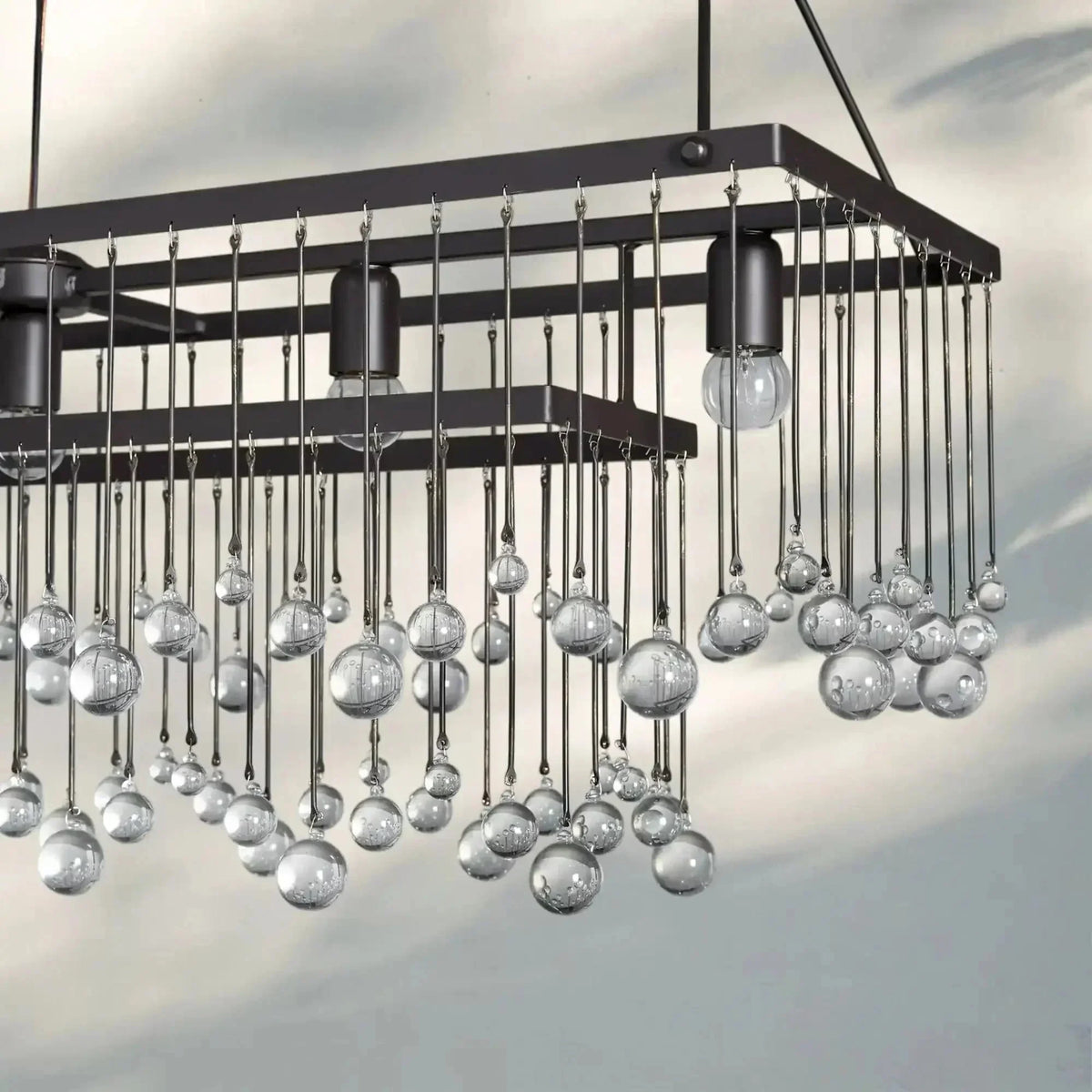 Aubrey Rectangular Chandelier 47''60'' - lampmodern
