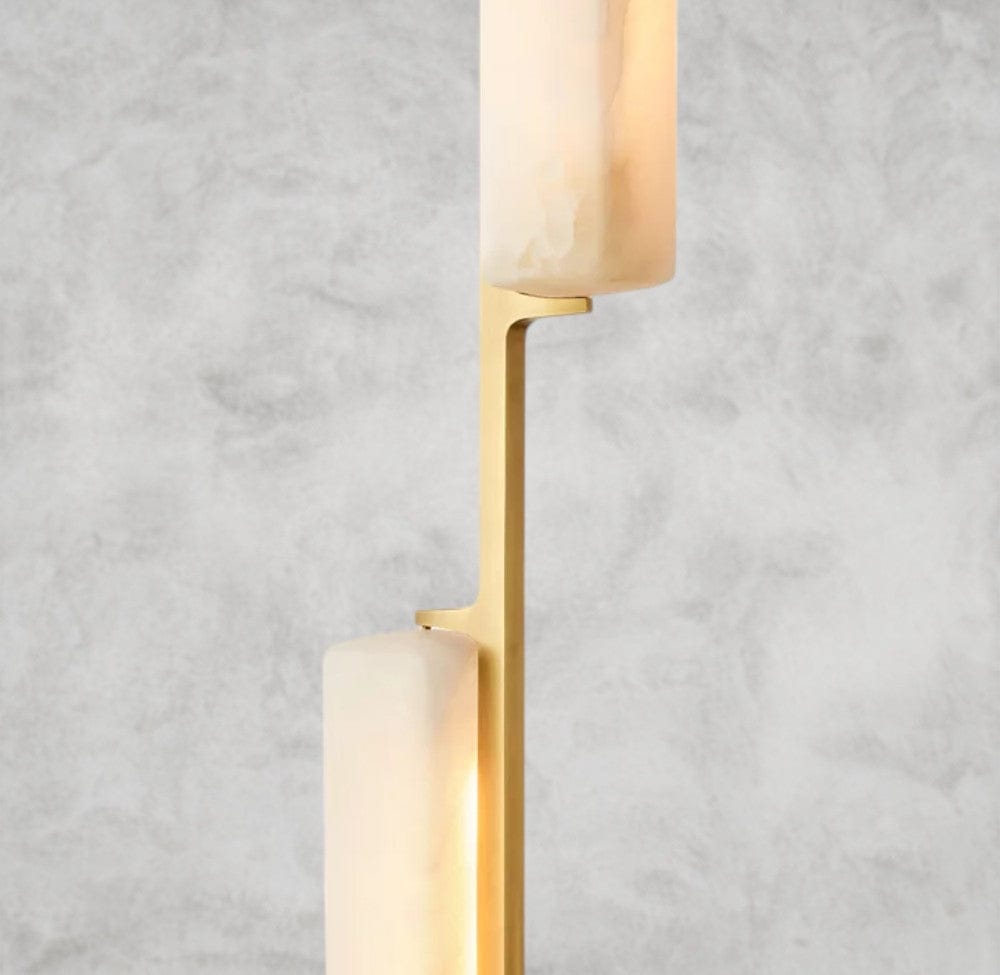 Audaben Alabaster Linear Chandelier 54" - lampmodern