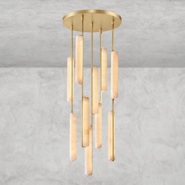 Audaben Alabaster Round Chandelier 24", 40", 56" - lampmodern