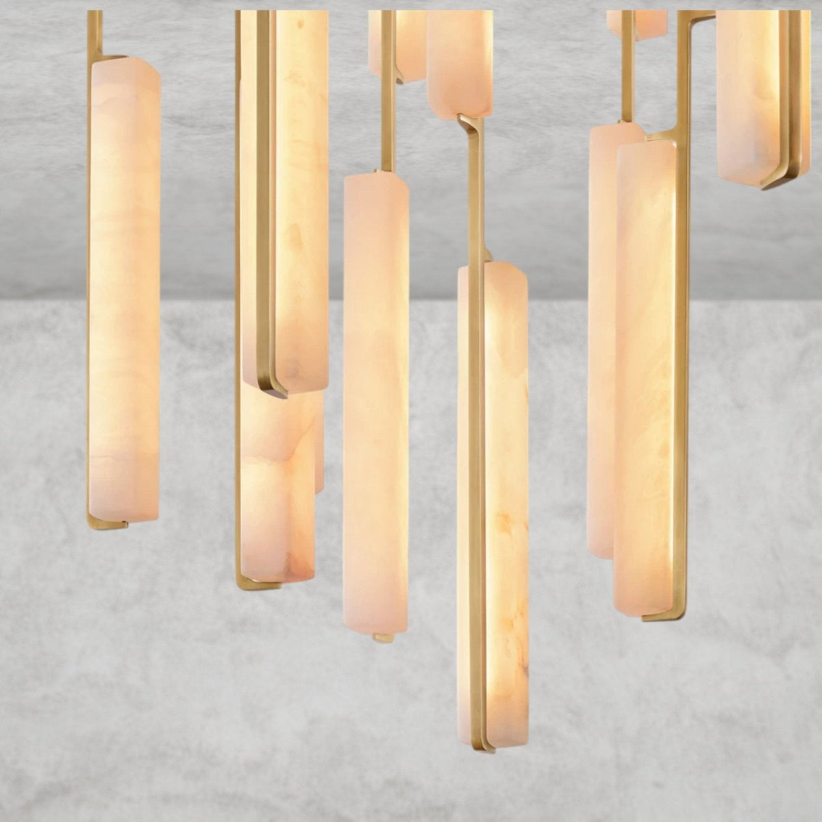 Audaben Alabaster Round Chandelier 24", 40", 56" - lampmodern