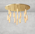Audaben Alabaster Round Chandelier 24