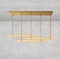 Audaben Alabaster Triple Bar Linear Chandelier - lampmodern