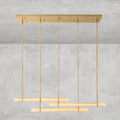 Audaben Alabaster Triple Bar Linear Chandelier - lampmodern