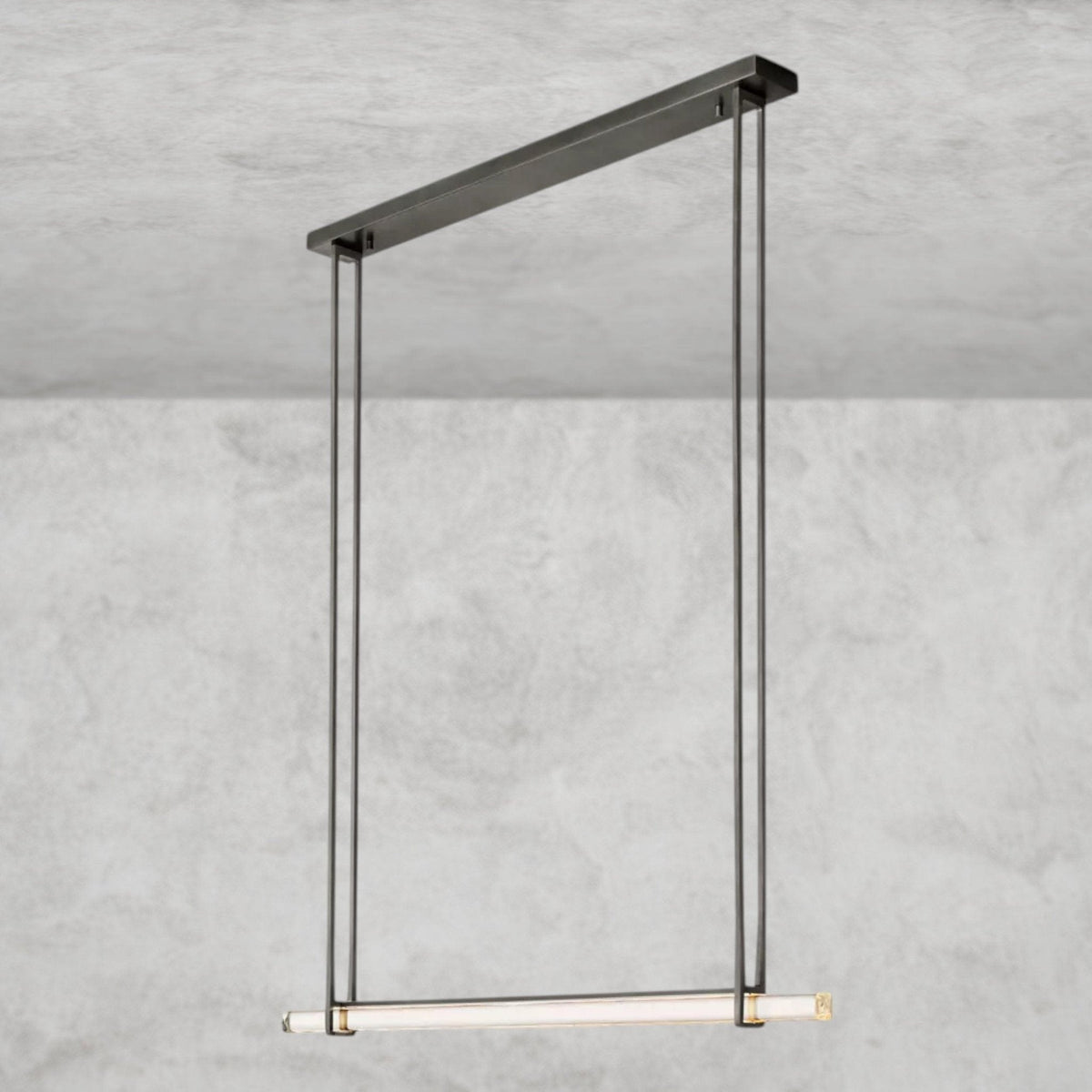 Audaben Crystal Linear Single Bar Chandelier - lampmodern