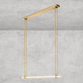Audaben Crystal Linear Single Bar Chandelier - lampmodern