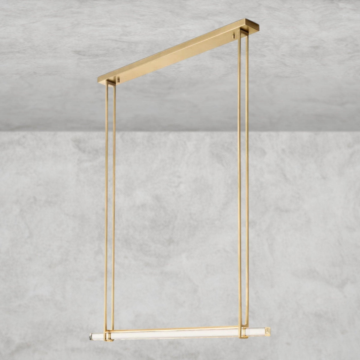 Audaben Crystal Linear Single Bar Chandelier - lampmodern
