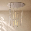 Audubom Crystal Round Chandelier - 56” / Polished Nickel / Classic