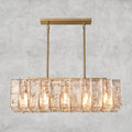 Aurelle Smoke Glass Linear Chandelier - lampmodern