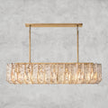 Aurelle Smoke Glass Linear Chandelier - lampmodern