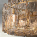 Aurelle Smoke Glass Round Chandelier - lampmodern