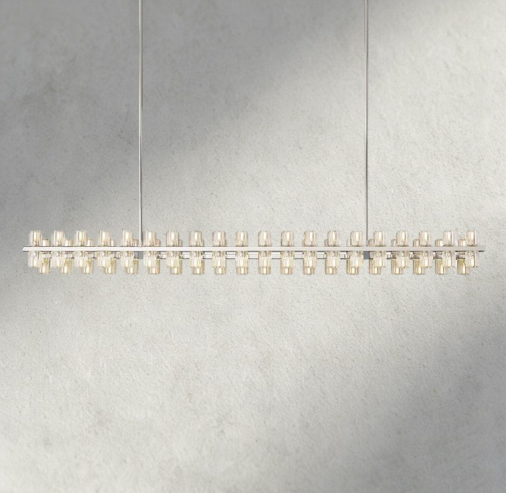 Avecho LED Rectangular Chandelier 54", 72" - lampmodern