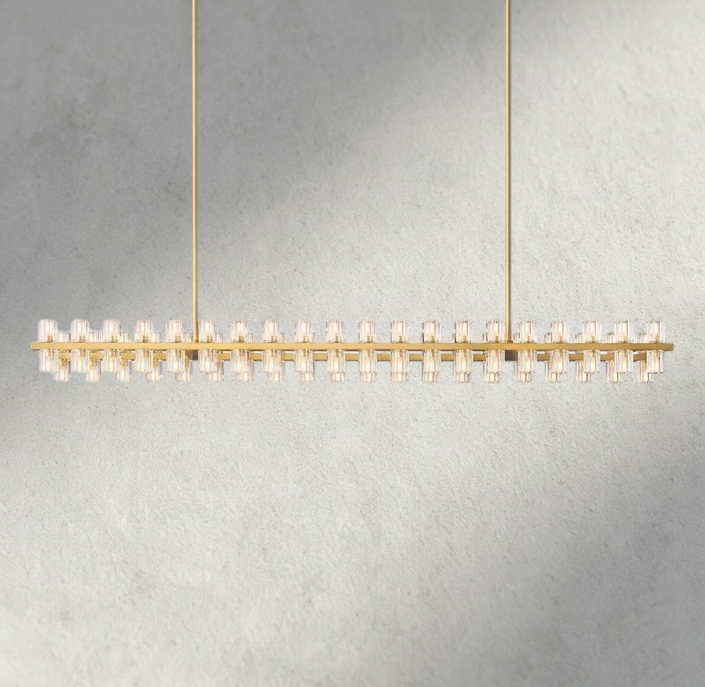 Avecho LED Rectangular Chandelier 54", 72" - lampmodern