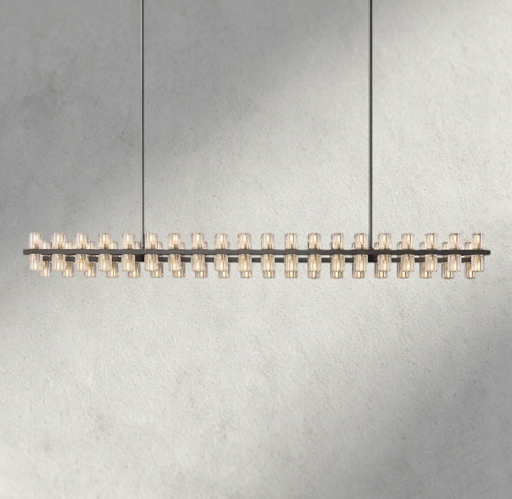 Avecho LED Rectangular Chandelier 54", 72" - lampmodern