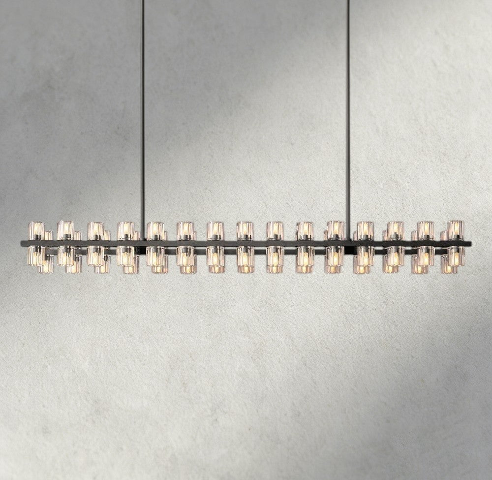 Avecho LED Rectangular Chandelier 54", 72" - lampmodern