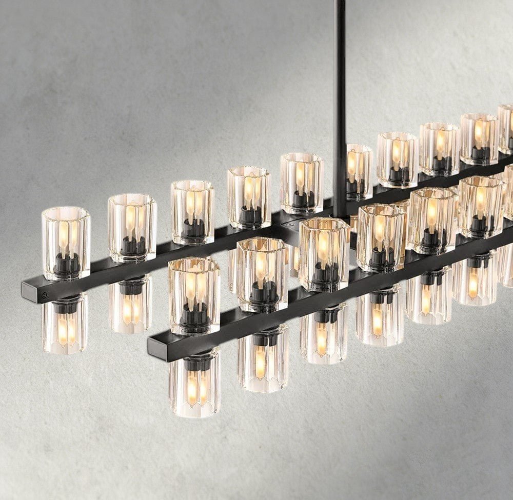 Avecho LED Rectangular Chandelier 54", 72" - lampmodern