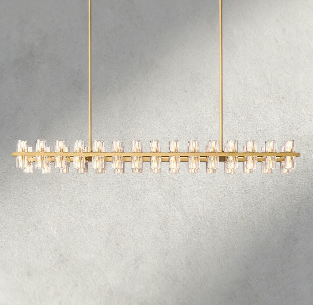 Avecho LED Rectangular Chandelier 54", 72" - lampmodern