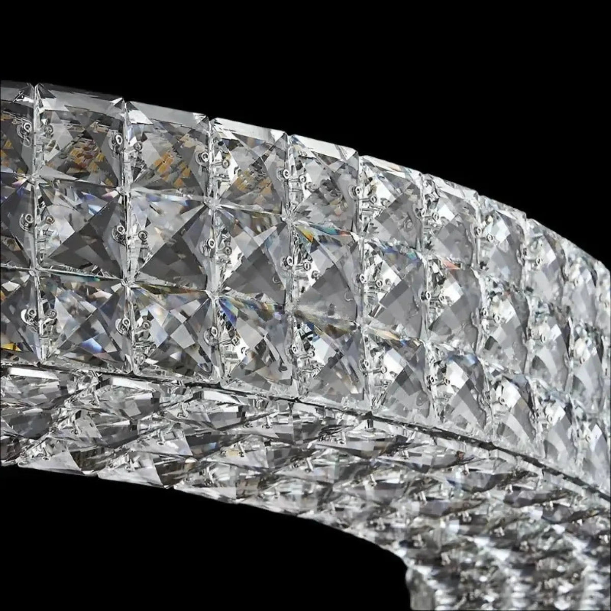 Bacci Crystal Flush Mount - lampmodern