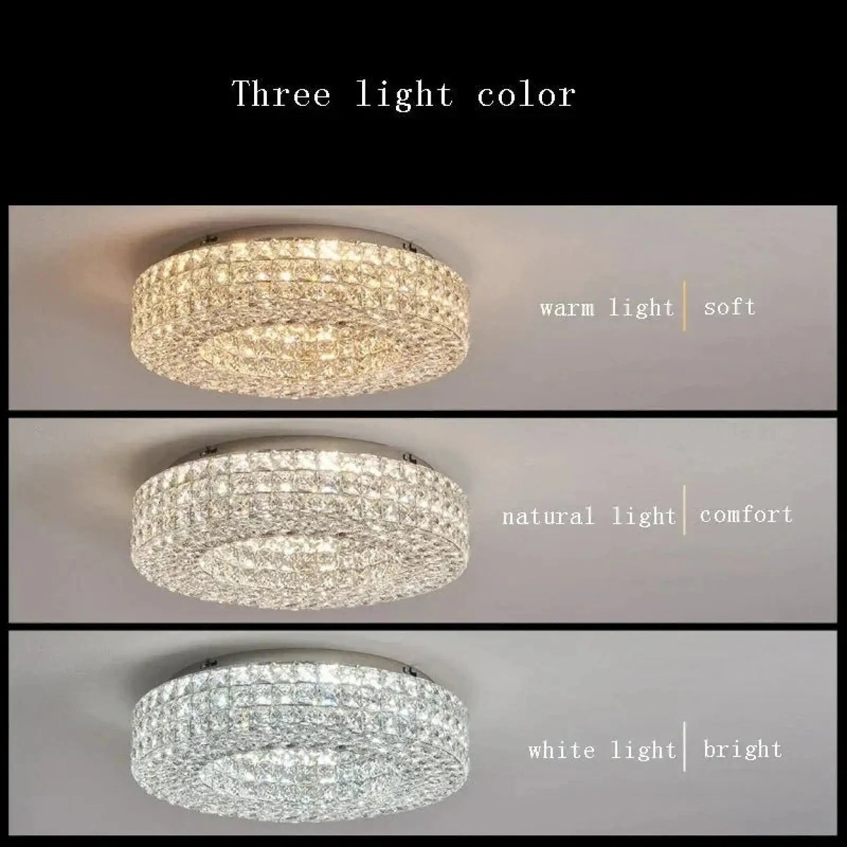 Bacci Crystal Flush Mount - lampmodern