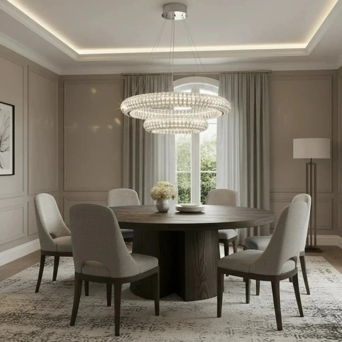 Bacci Crystal Modern Chandelier - lampmodern