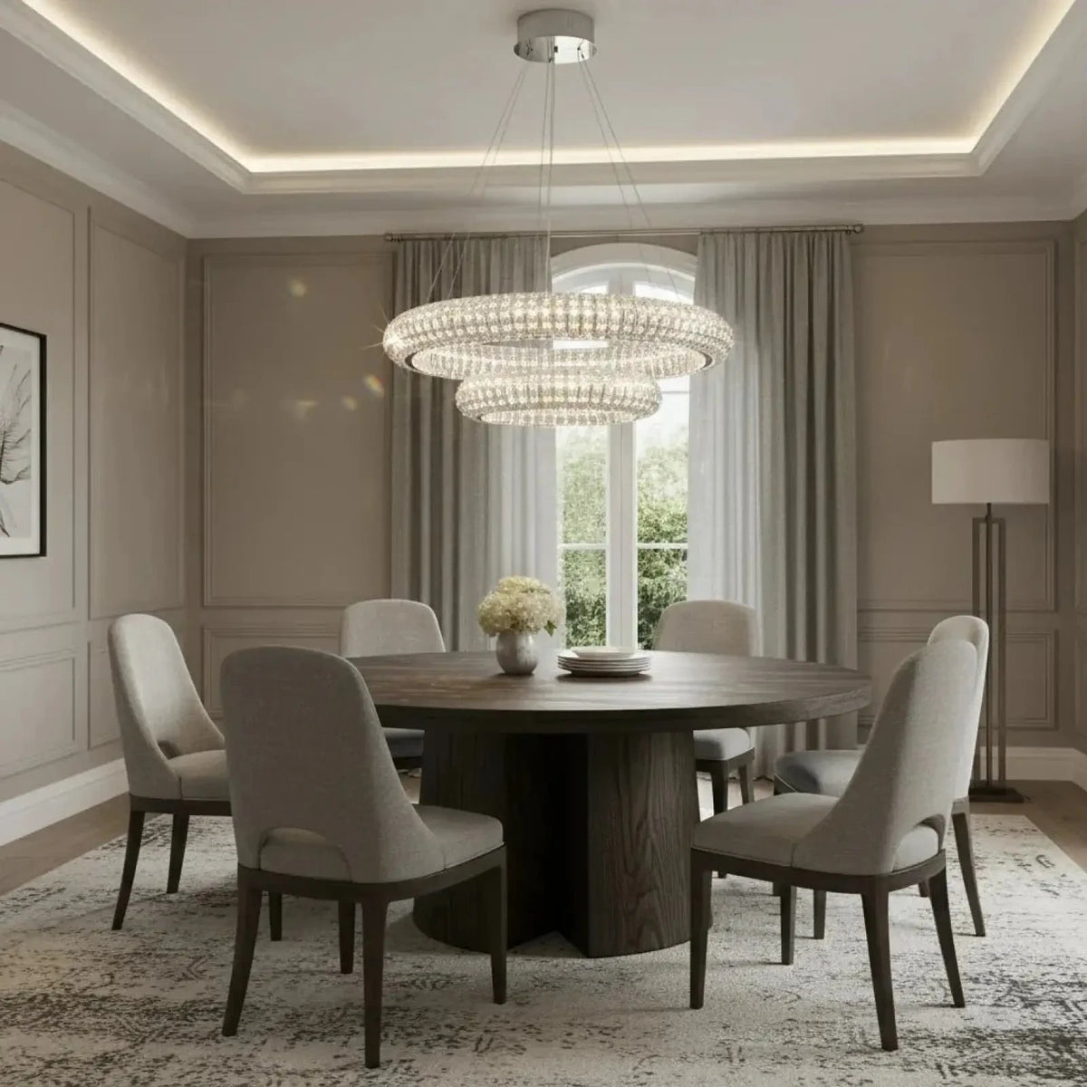 Bacci Crystal Modern Chandelier - lampmodern