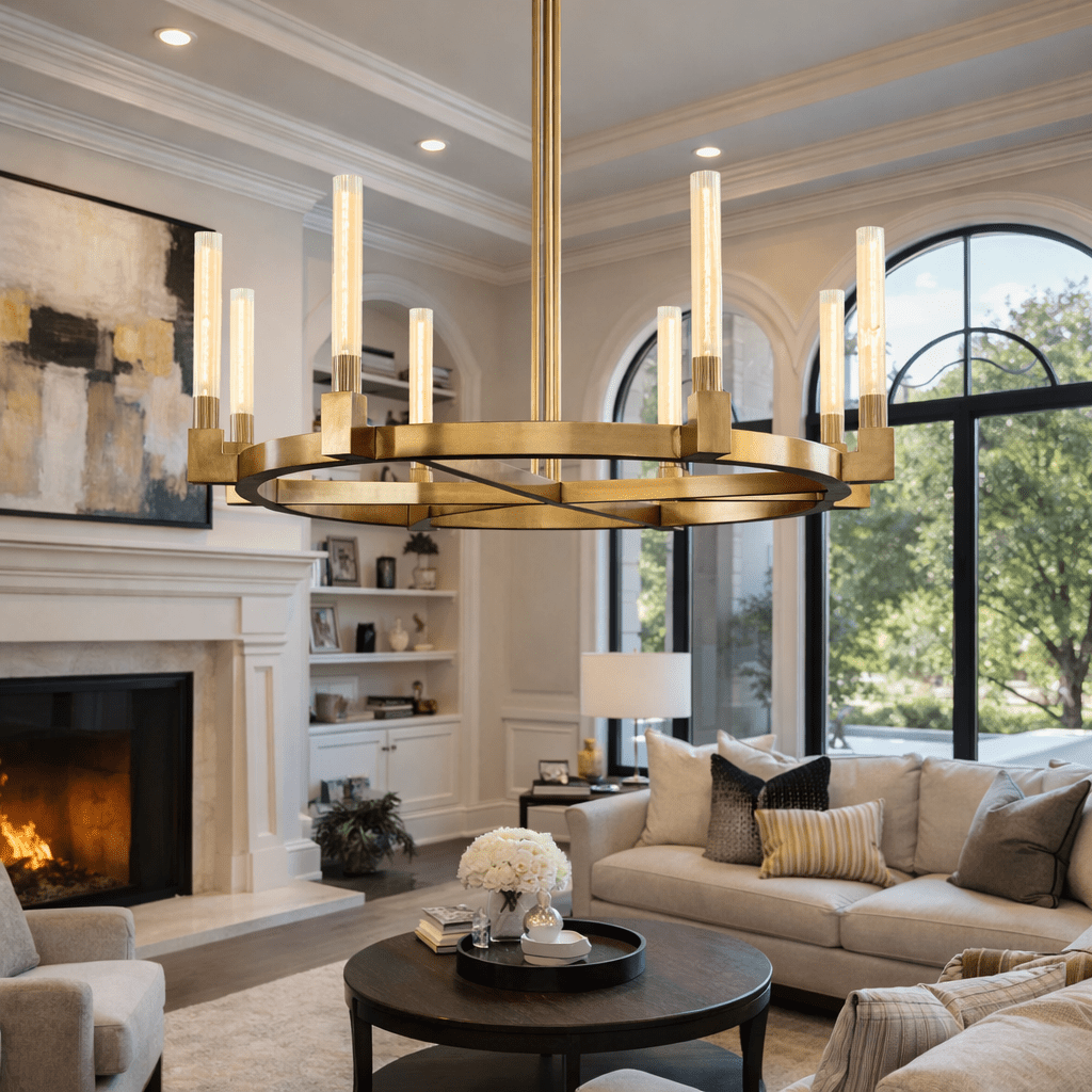 Bannele Round Chandelier - lampmodern