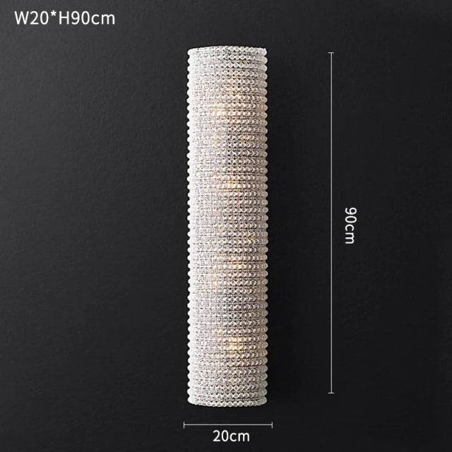 Bergamo Crystal Wall Sconce - lampmodern