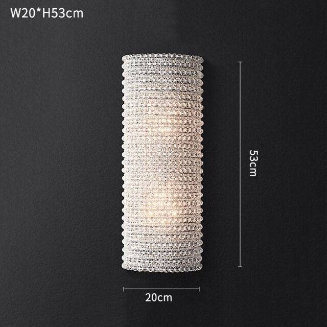 Bergamo Crystal Wall Sconce - lampmodern