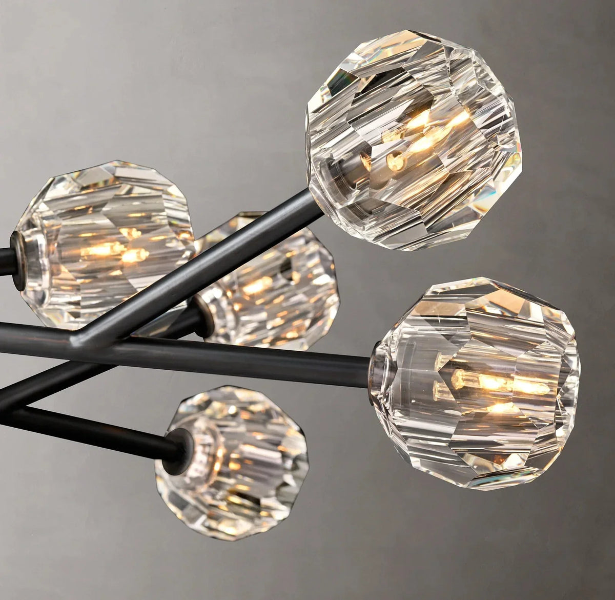 Beula De Clear Cristal Glass Rod Pendant - lampmodern
