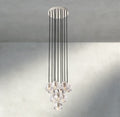 Beula De Cristal Clear/ Smoke Glass Round Cluster Chandelier 14