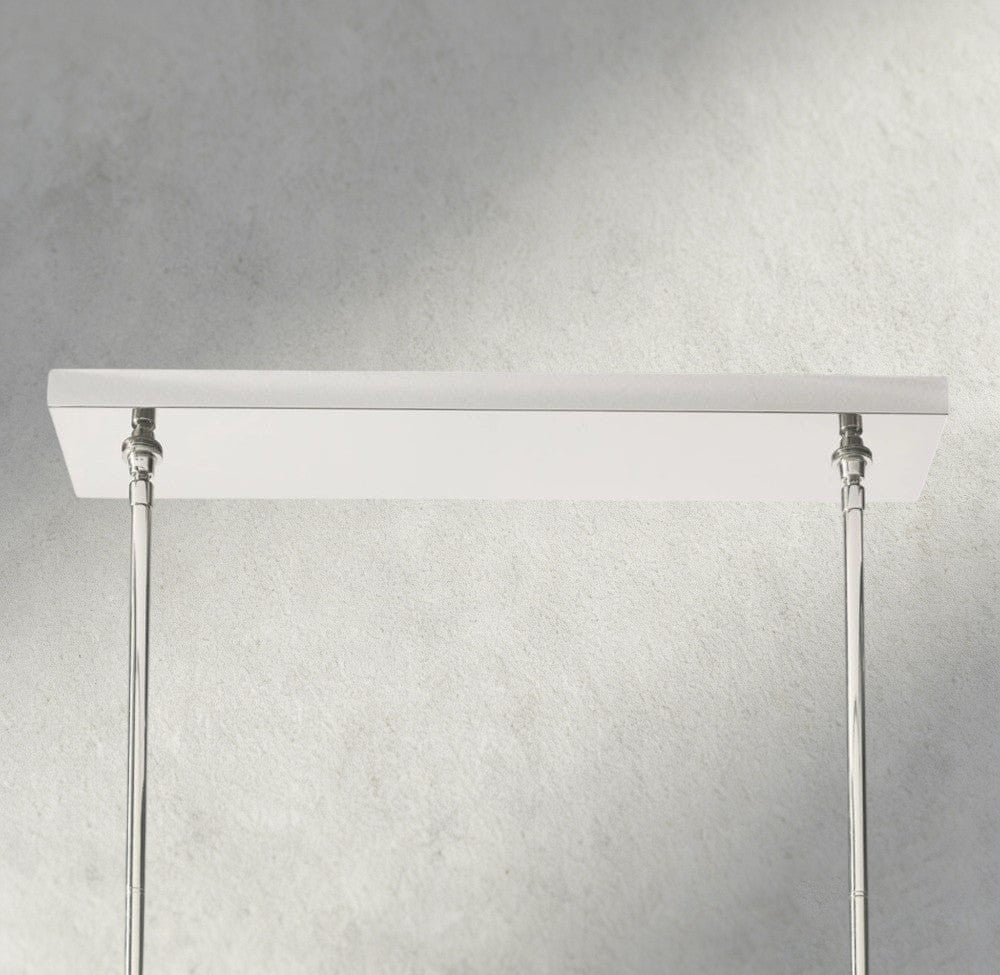 Beula De Cristal Double Linear Chandelier 60" - lampmodern