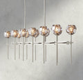 Beula De Cristal Double Linear Chandelier 60