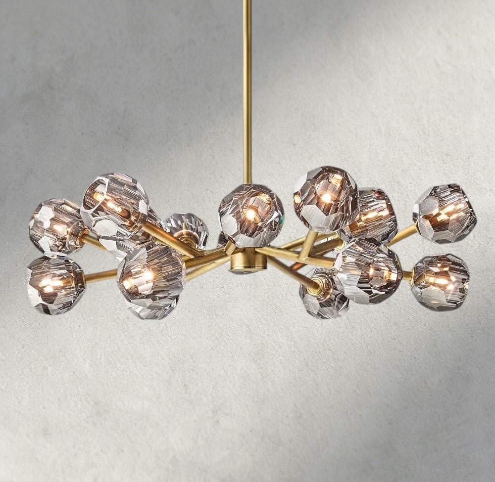 Beula De Cristal Round Chandelier 24", 36", 48", 60", 72" - lampmodern