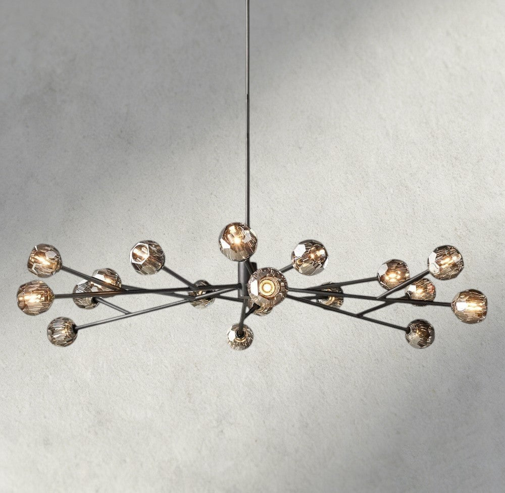 Beula De Cristal Round Chandelier 24", 36", 48", 60", 72" - lampmodern