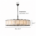 Brookhill Calcite Round Chandelier 43