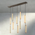 Budubon Alabaster Linear Chandelier - lampmodern