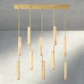 Budubon Alabaster Linear Chandelier - lampmodern