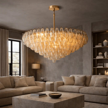 Burnley Glass Chandelier - lampmodern