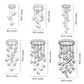 Butterfly Chandelierv Modern Metal Disk Acrylic Ceiling Light - lampmodern