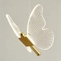 Butterfly Chandelierv Modern Metal Disk Acrylic Ceiling Light - lampmodern
