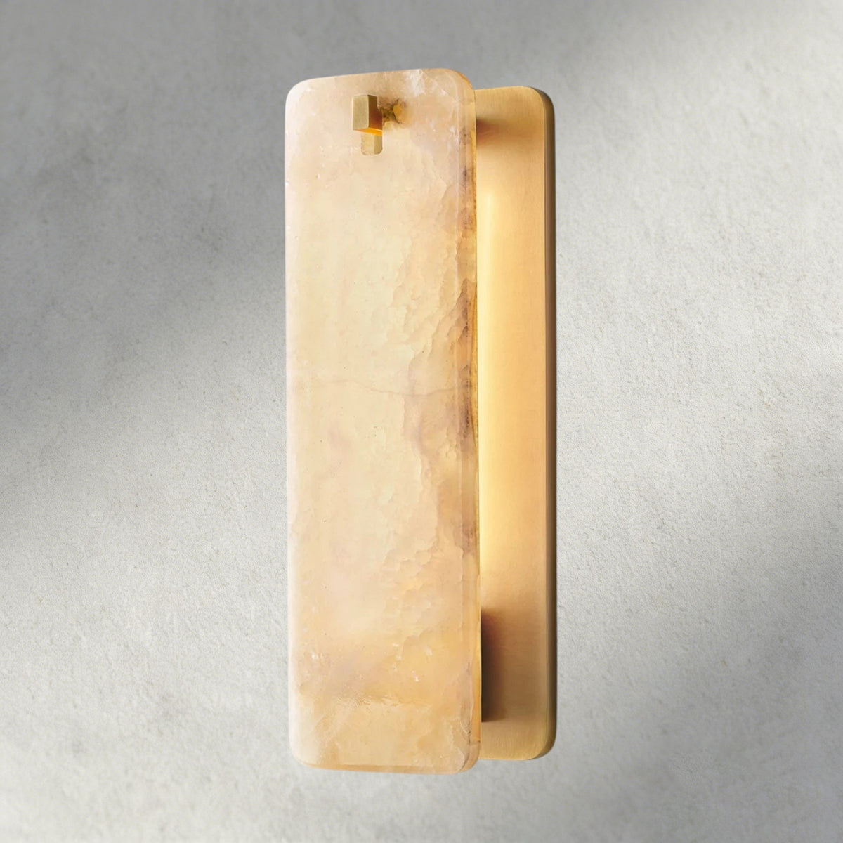 Calam Glass/ Alabaster Sconce 13", 16" - lampmodern