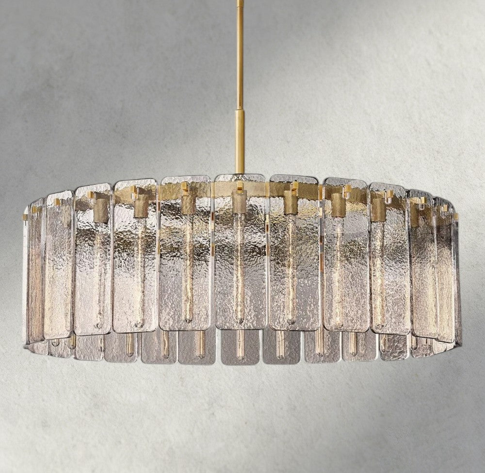 Calam Glass Round Chandelier 36", 48", 60" - lampmodern