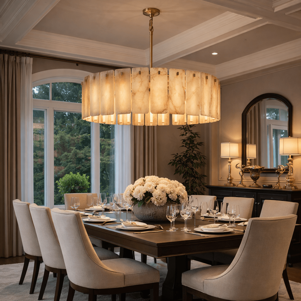 Calametta Onyx Round Chandelier - lampmodern