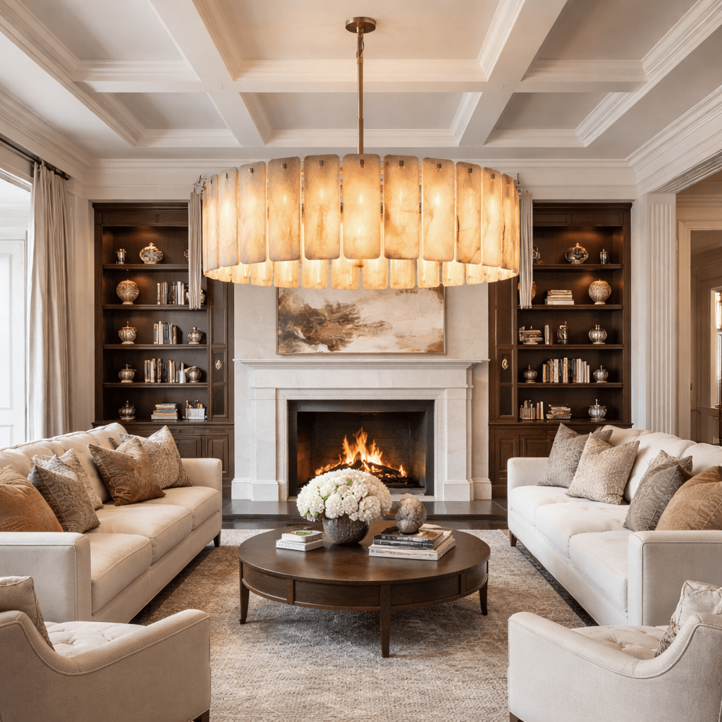 Calametta Onyx Round Chandelier - lampmodern