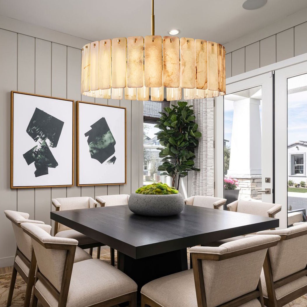 Calametta Onyx Round Chandelier - lampmodern